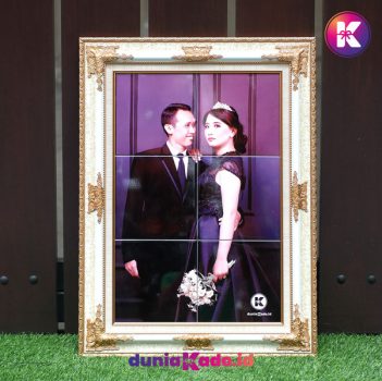 Happy Wedding Keramik Frame Vertikal